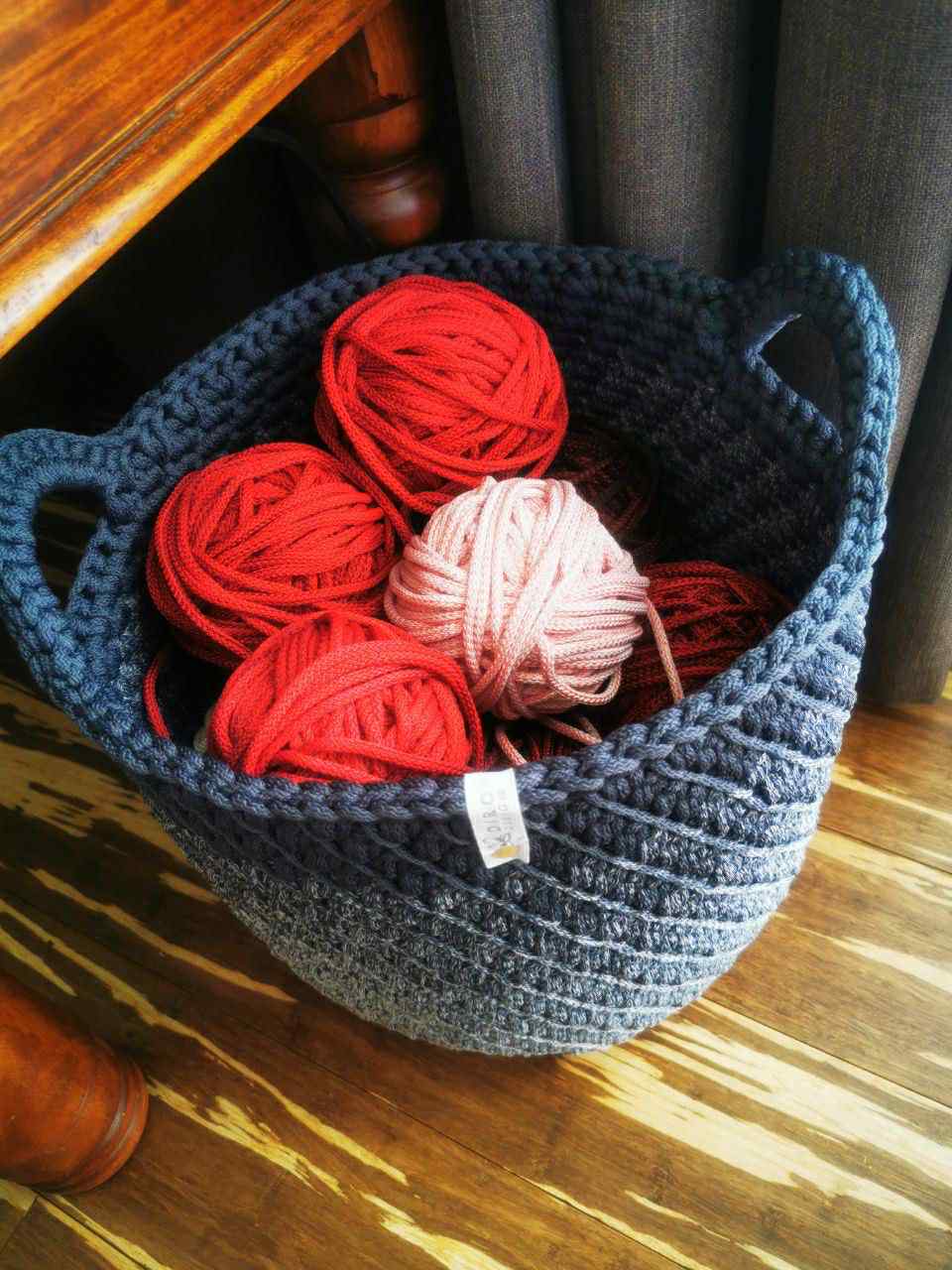 Ombre hekletråd 5 mm farge sett Lysgrå/grå (11-15) - Bilde 3