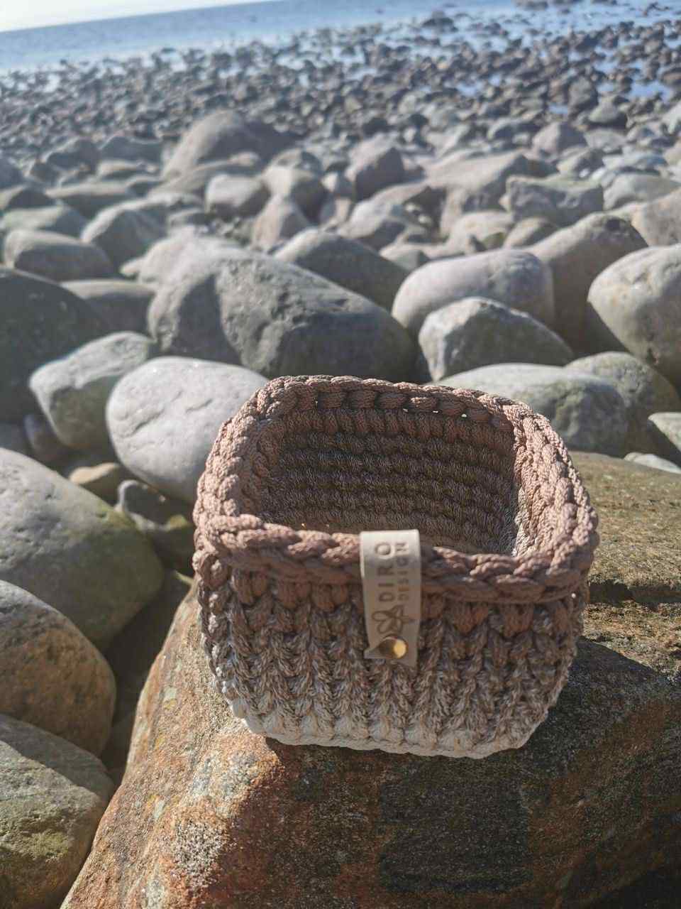 Ombre hekletråd 5 mm farge sett Offwhite/ muskat (3-37) - Bilde 9