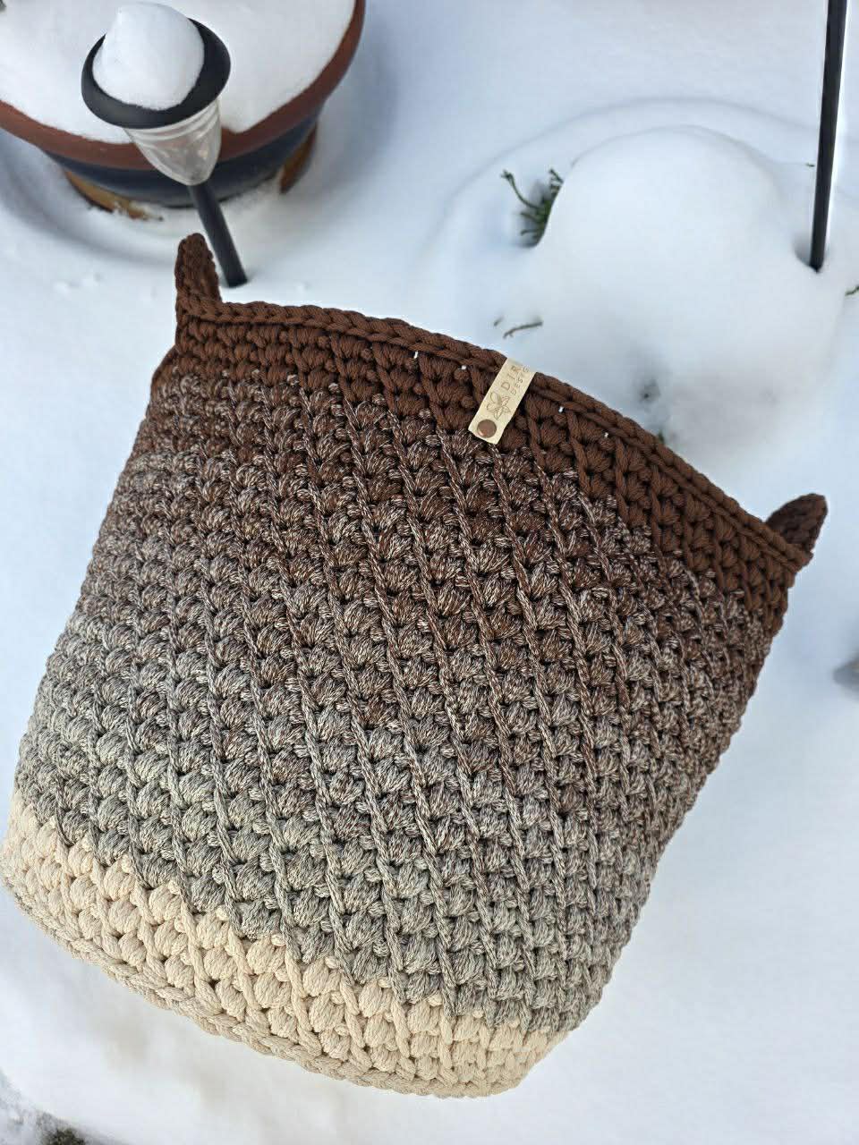 Kurv med trebunn mester kurs - video forklaring (oppskrift) - Bilde 8