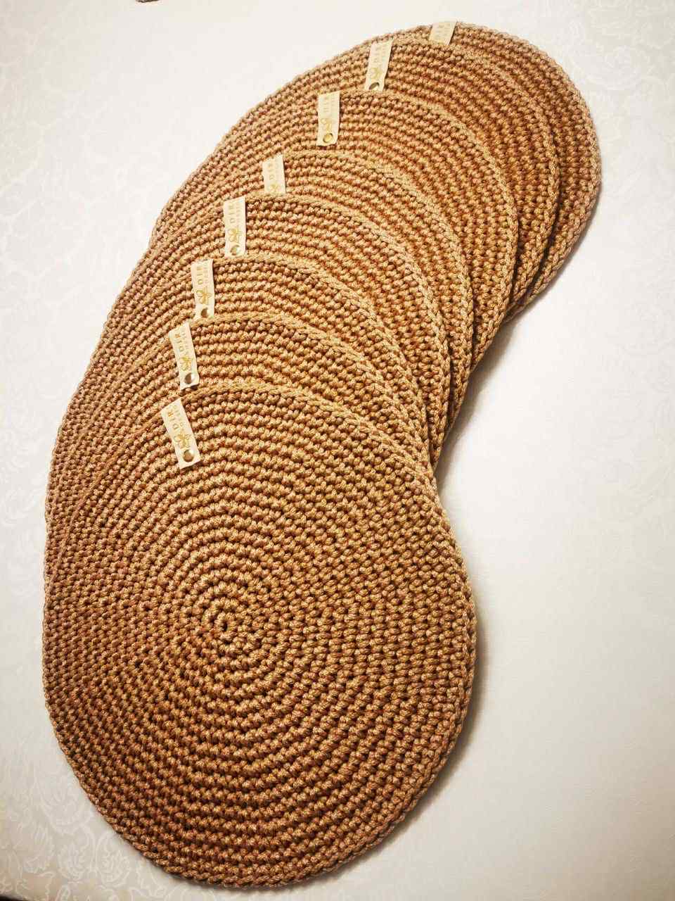 Oppskrift –video forklaring om hekling av rund bordbrikke. - Bilde 6