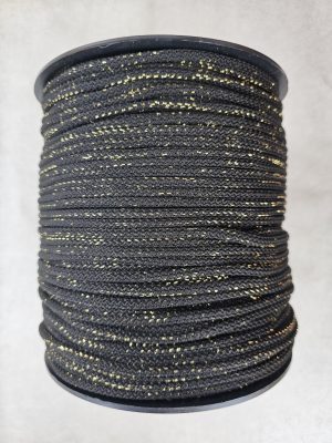 Glitter tråd 5 mm 18 - Svart Gull