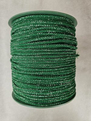 Glitter tråd 5 mm 30- Grønn sølv