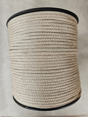 Glitter tråd 5 mm 45- Sjampanje Sølv