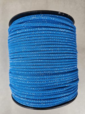 Glitter tråd 5 mm blå 74-Sølv