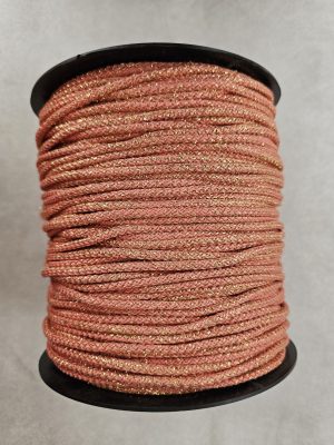 Glitter tråd 5 mm 120- Rosa Gull