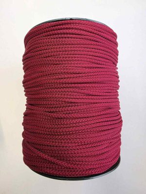 Hekletråd 4mm farge 126 rød burgunder
