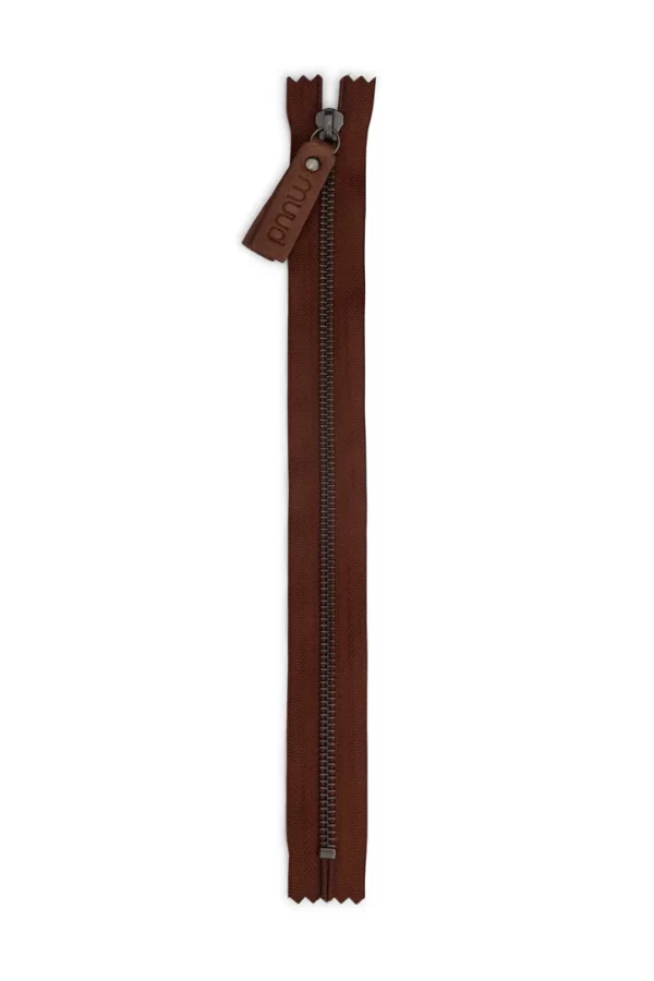 Muud  glidelås 23,5cm Rich brown - Bilde 2