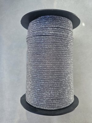 Flat glitter tråd 3mm 70 - sølv