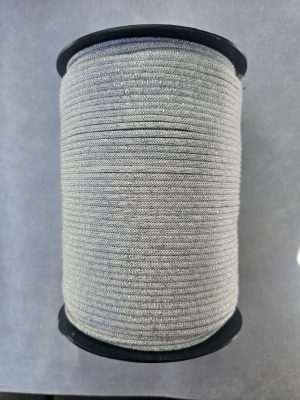 Flat glitter tråd 4mm 3 sølv