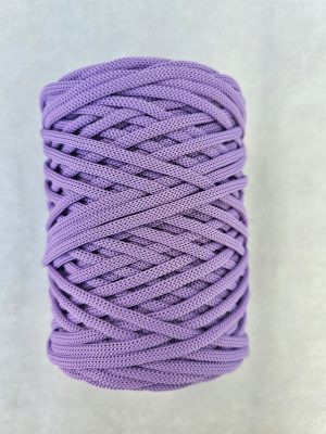 Flat hekletråd 5mm levandel