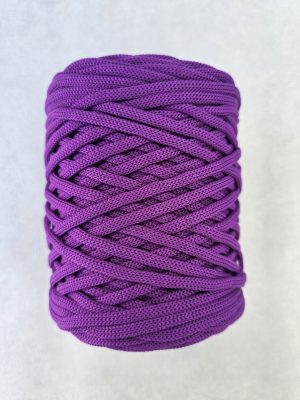 Flat hekletråd 5mm ultrafiolet