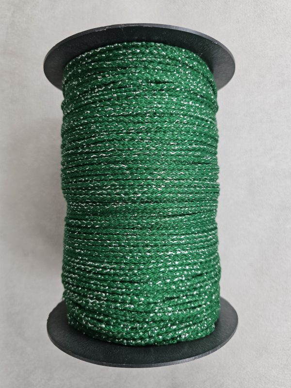 Glitter tråd 3 mm 30-grønn sølv