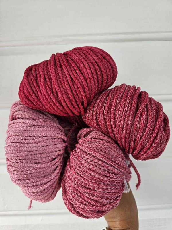 Ombre hekletråd 3 mm (farge sett 25-27)