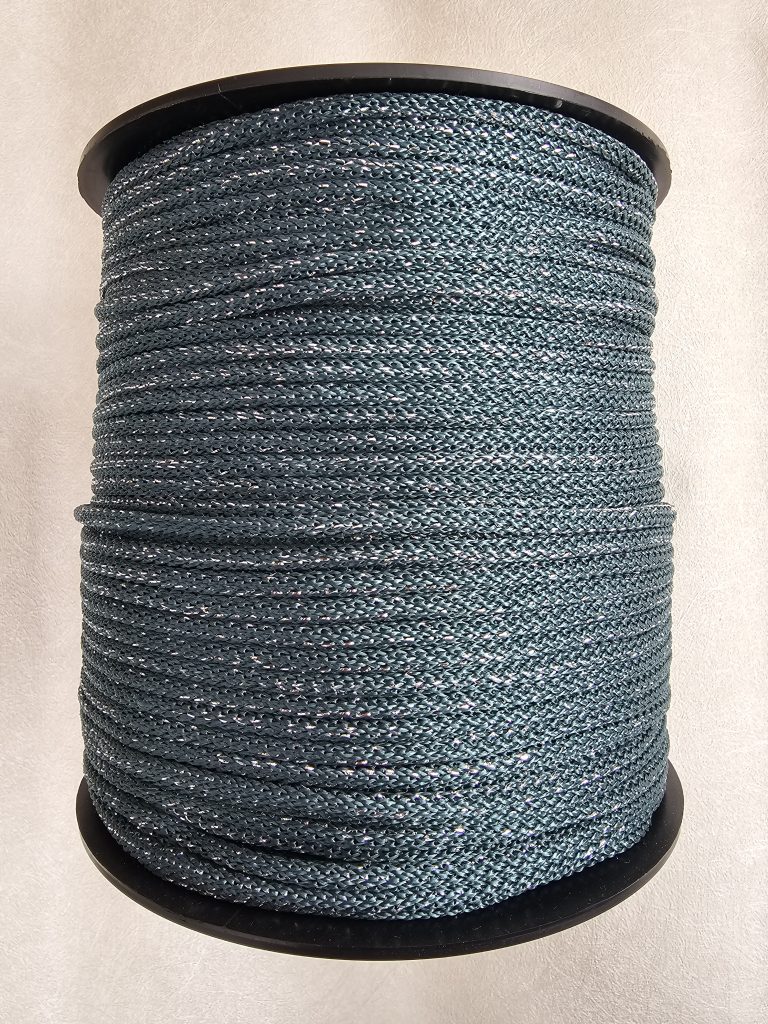 Glitter tråd 5 mm 225 - sølv grønn - DiRo Design