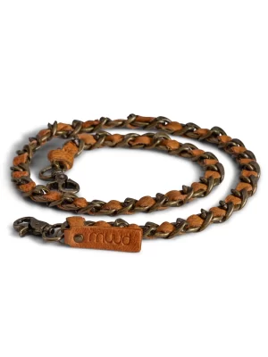 Muud Caja skulderstropp i lær og metall – flettet, avtakbar og stilfull