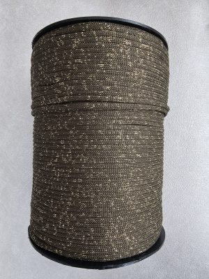 Flat glitter tråd 4mm Nr.41 skogsgrønngull