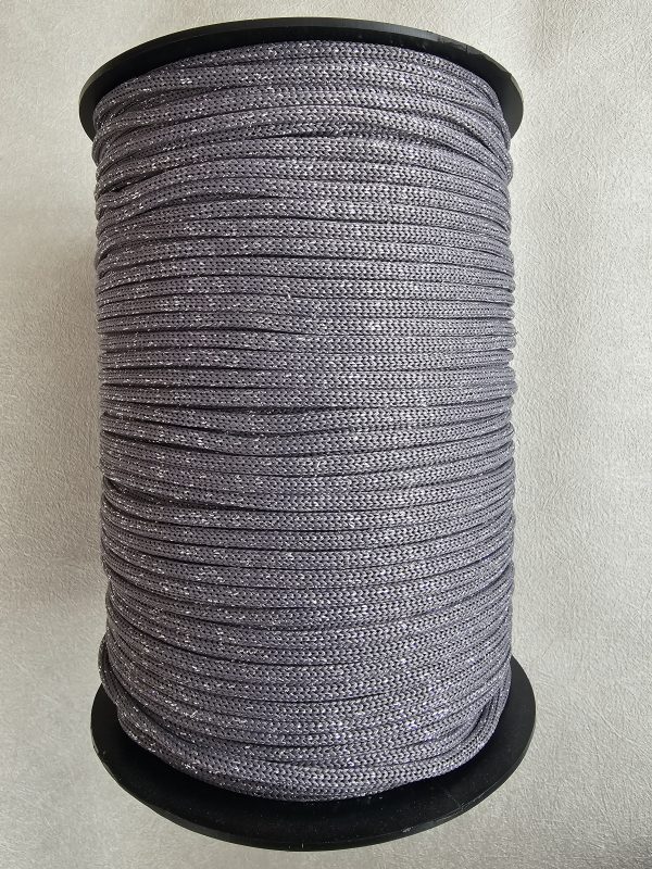 Flat glitter tråd 4mm Nr.70 sølv