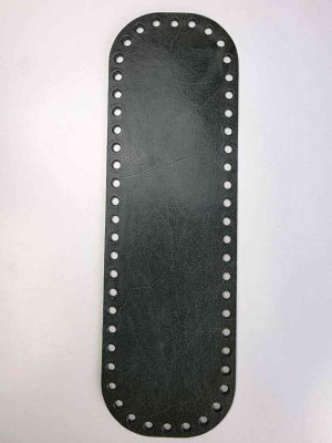 Eksklusiv italiensk lær bunn 10x32cm .Grønn