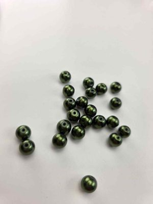 Glassperler skogsgrønn