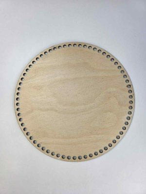 Trebunn av 4mm. Kryssfinerplate 25cm. diameter