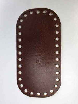 Eksklusiv italiensk lær bunn 9x18cm .Brun