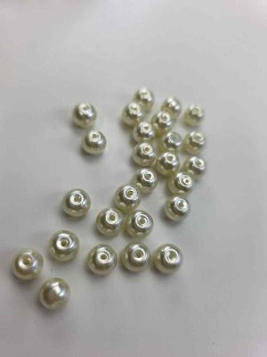 Glassperler offwhite
