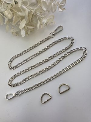 Kjedereim 100cm sølv