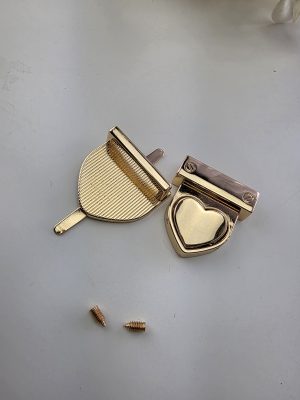 Klikklås Hjerte (Gull)