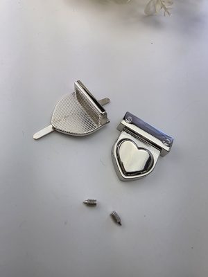 Klikklås Hjerte (Sølv)