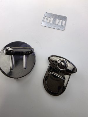 Klikklås Oval (Svart )