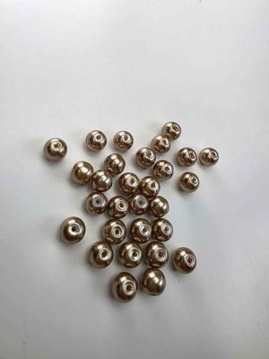 Glassperler bronse