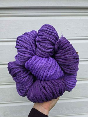 Ombre hekletråd 5 mm farge sett Lys lilla/lilla (50-49)