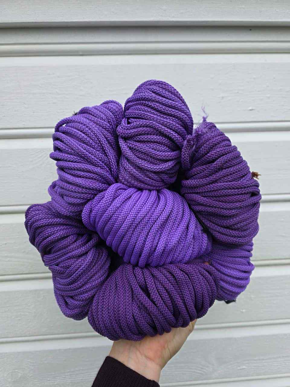 Ombre hekletråd 5 mm farge sett Lys lilla/lilla (19-50)