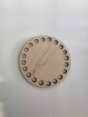 Trebunn av 3mm. Kryssfinerplate 8cm diameter