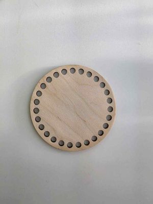 Trebunn av 3mm. Kryssfinerplate 8cm diameter