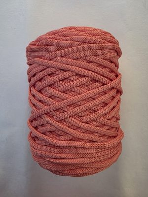 Flat hekletråd 5mm Koral nr.18