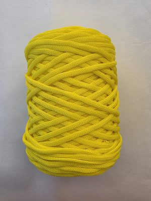 Flat hekletråd 5mm Sitron nr.14