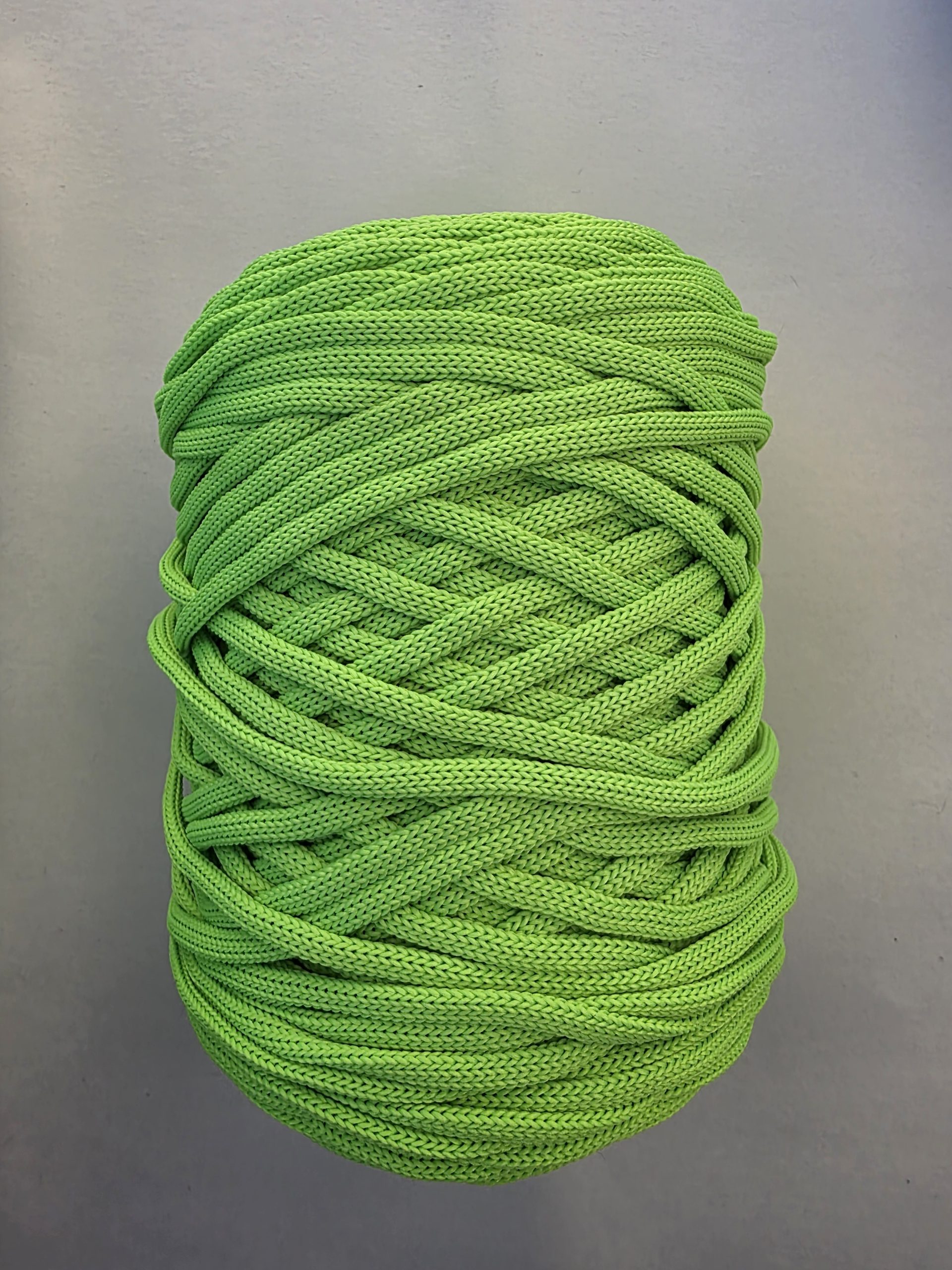 Flat hekletråd 5mmSkarp grønn nr.38