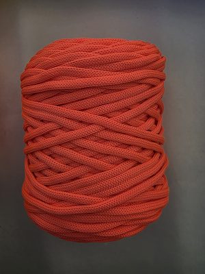 Flat hekletråd 5mm Skarp oransje nr.36