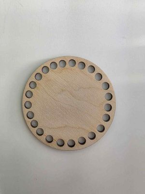 Trebunn av 3mm. Kryssfinerplate 9cm diameter