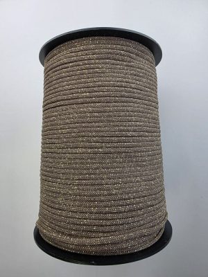 Flat glitter tråd 3mm Nr.37 - mokka gull