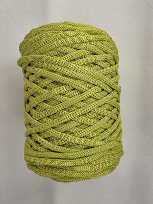 Flat hekletråd 5mm Lime nr.39
