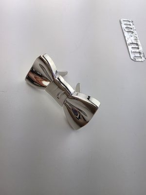 Sløyfe pynt - sølv