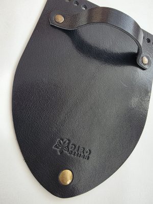 Eksklusiv Italiensk lær lokk 20x15cm .Svart