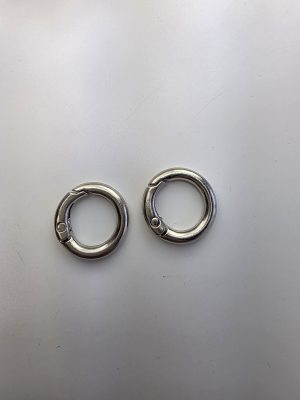 O-ringer sett. Sølv 1,5cm