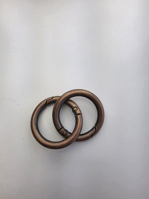 O-ringer sett. Bronse 3 cm