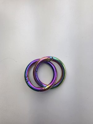 O-ringer sett. Fargerik 3 cm