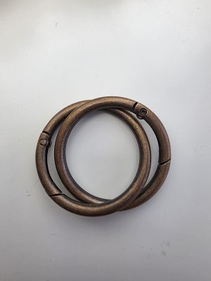 O-ringer sett. Bronse  4,5 cm