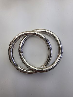 O-ringer sett. Sølv 4,5 cm