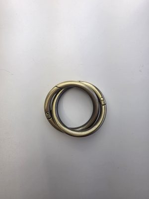 O-ringer sett. Messing 4cm